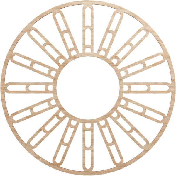 Ekena Millwork Hale Wood Fretwork Pierced Ceiling Medallion, Alder, 30"OD x 10 7/8"ID x 3/8"T CMWP30X30X0375HHAL - main